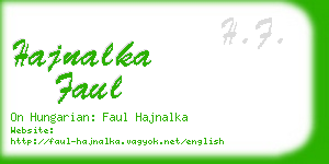 hajnalka faul business card